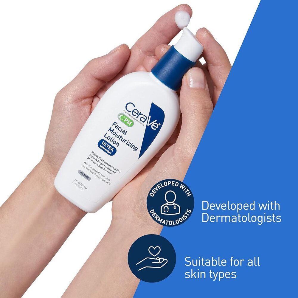 CeraVe pm Facial Moisturizing Lotion 3oz
